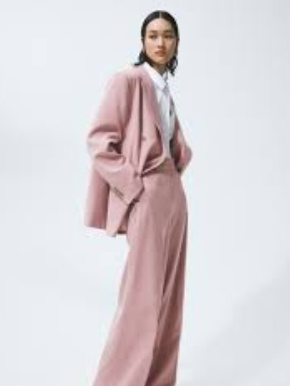 Women's Double-Breasted Pink Blazer By H&M